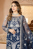 La Bella by Imrozia Embroidered Chiffon Collection – L-231 Azure