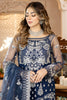 La Bella by Imrozia Embroidered Chiffon Collection – L-231 Azure