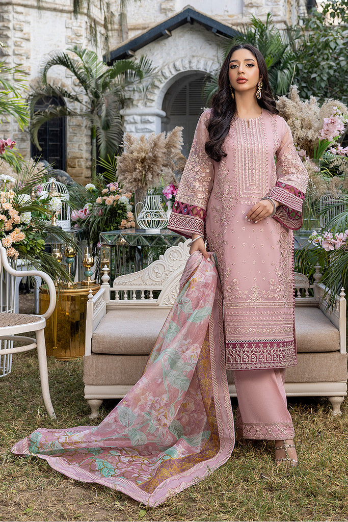 Azure Luxe Embroidered Festive Formal Collection – Lotus Plush