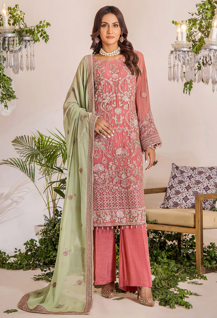 Adan's Libas Lueur Semi-Stitched Chiffon Formal Collection – D-07