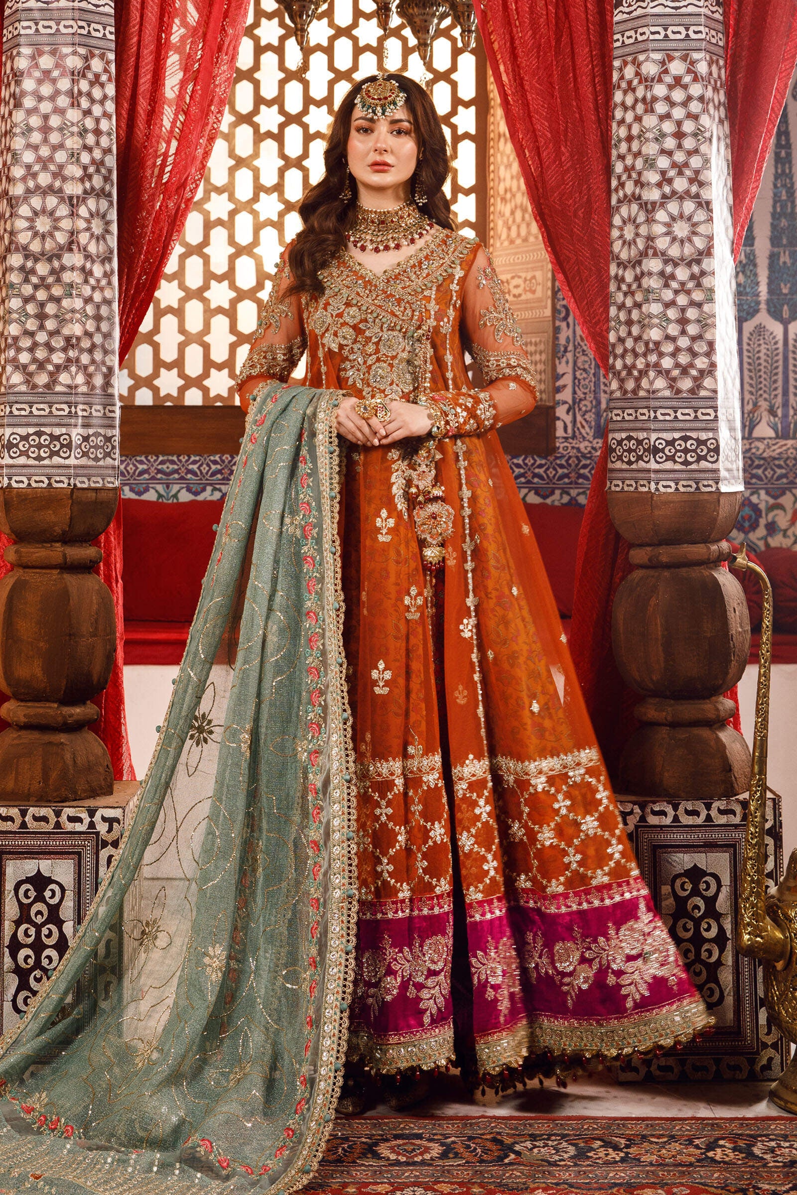 Top Orange Bridal Lehengas We Spotted On Real Brides | Orange lehenga,  Lehenga designs, Latest lehenga designs