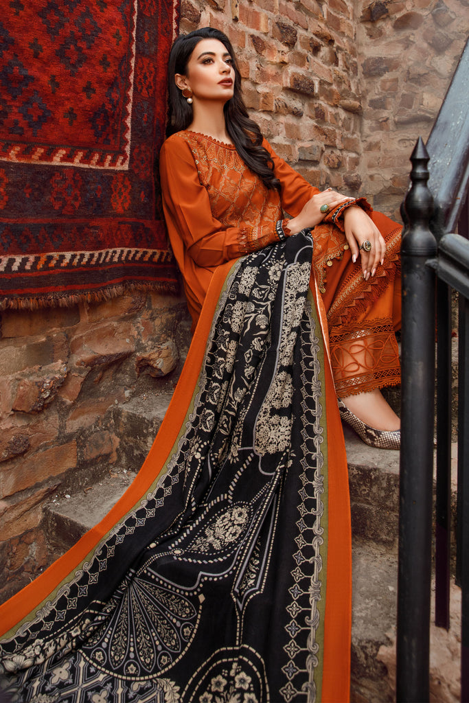 MARIA.B MPrints Winter Collection (with Shawl) – MPT-1608-B