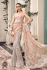 MARIA.B Luxury Chiffon Wedding Formals – MPC-23-105 Peach And Grey