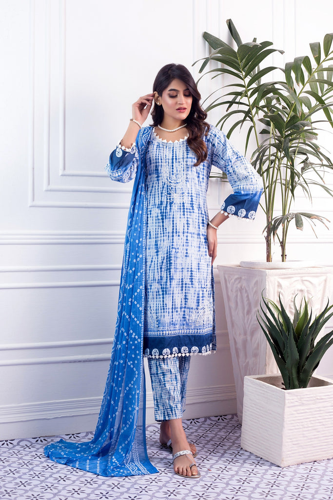 Maahru Embroidered Lawn Collection – MAHRU-4