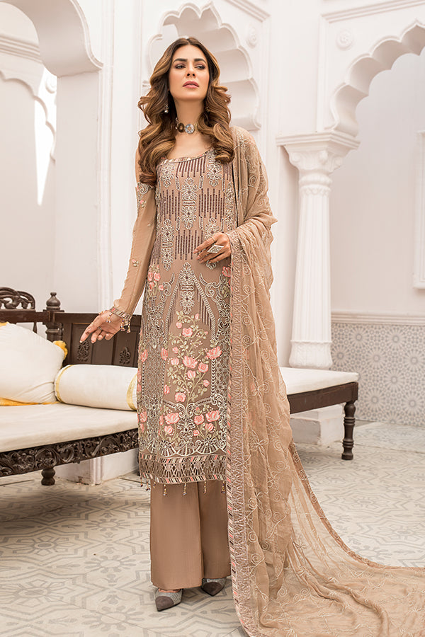 Maryam's Embroidered Luxury Chiffon Collection 2022 Vol-25 – D-31 Flamboyant Raven