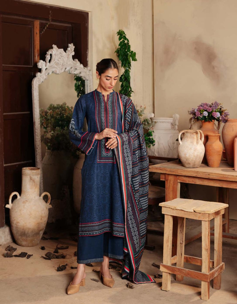 Sahar Winter – Printed Khaddar 3 Piece - SKWP-V2-23-01