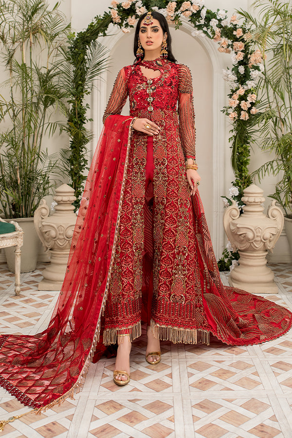 Naqsh by Maryam's · Handmade Luxury Bridal Collection – D-02 Crimson Red