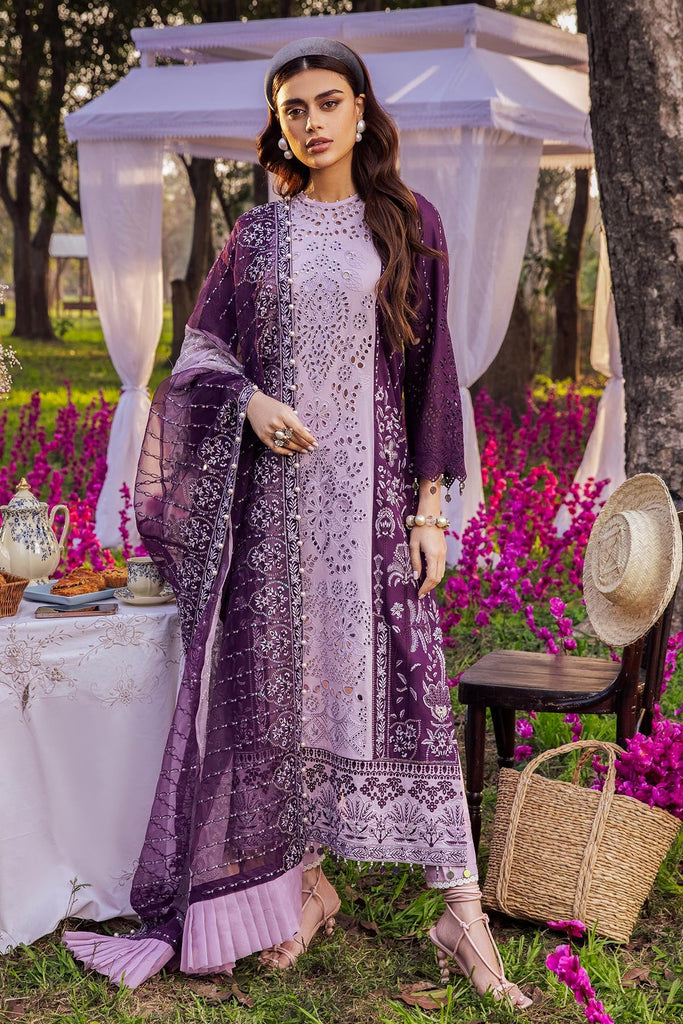 Nureh Exclusive Luxury Lawn Collection 2022 – MAUVE MELODY