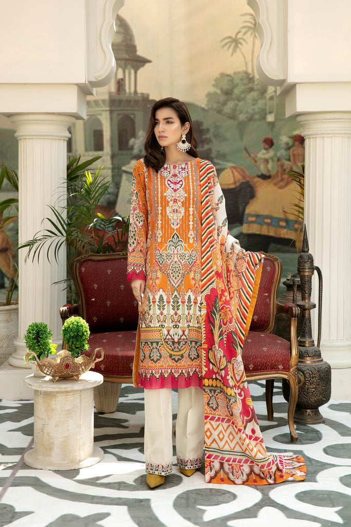 Adan's Libas Saqafat Lawn Collection '21 – Amber