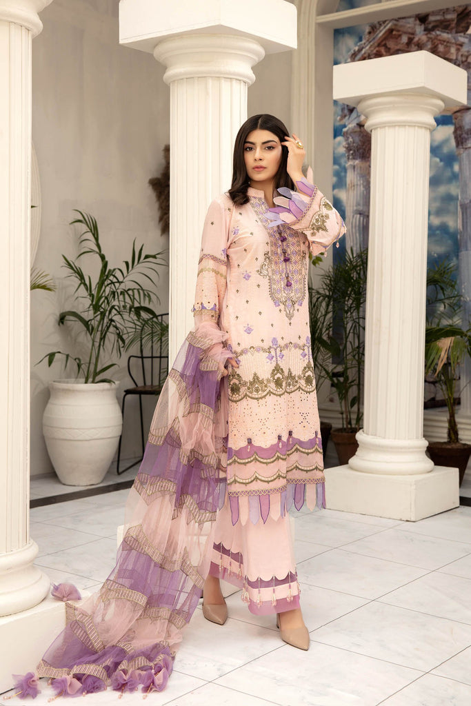 Adan's Libas Schfffli Embroidered Lawn Collection 2021 – Lemonade