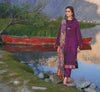 Gul Ahmed Winter Collection 2021 · 3 PC Khaddar Suit with Linen Shawl – PVS-12012