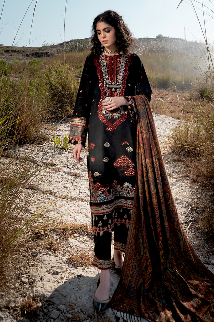 Qalamkar Luxury Winter Collection (with Shawl) 2020 – KS-11