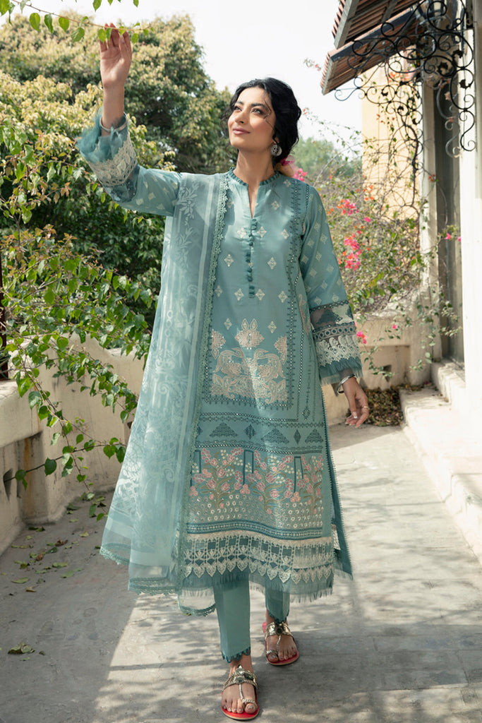 Qalamkar Qline Lawn Collection 2022 – QB-13 SERENE