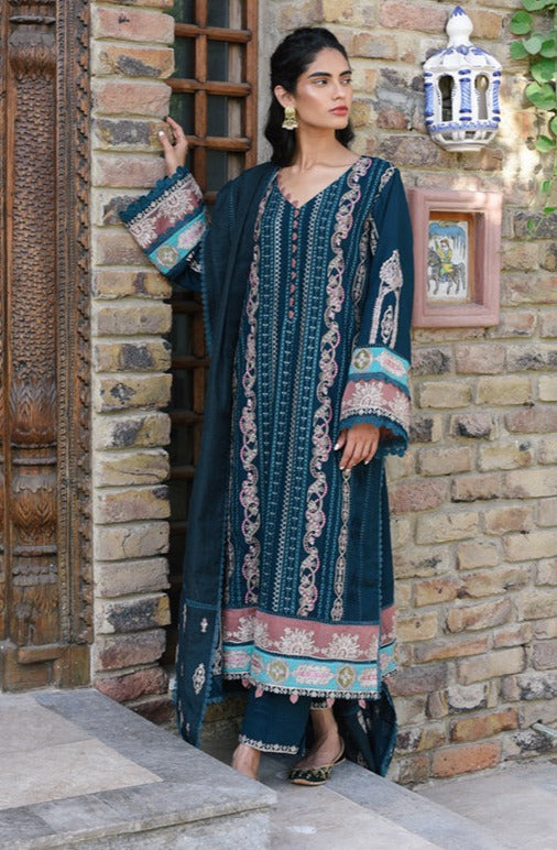 Qalamkar Qline Linen Collection – VL-02 ZARA