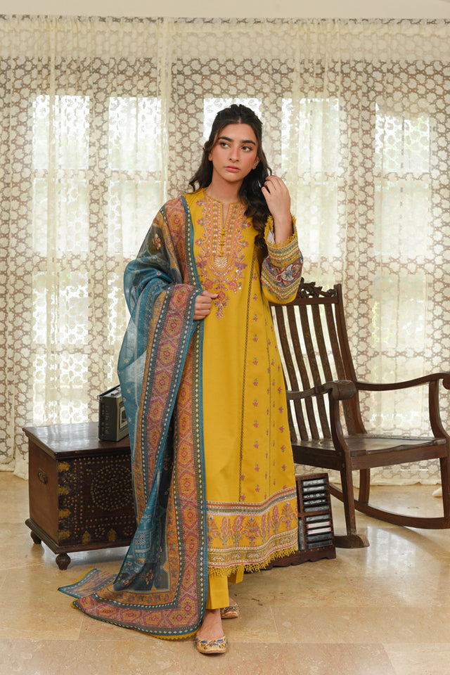 Qalamkar Qline Linen Collection – VL-05 ANAYA