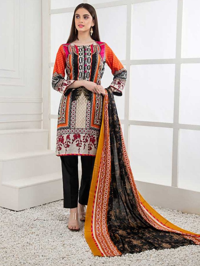 RangReza Printed Lawn Collection Vol-1 – Design 03A