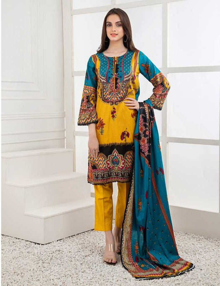 RangReza Printed Lawn Collection Vol-1 – Design 08A