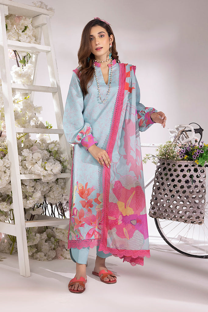 Rang Rasiya Summer Breeze Lawn Collection – Aquamarine