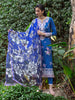 Roheenaz Dahlia Embroidered Lawn Collection – Bluebell