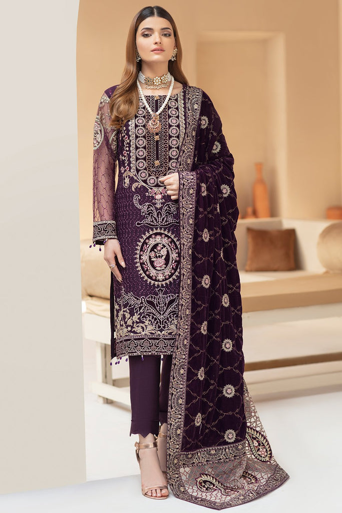 Ramsha Velvet Collection Vol-4 – V-408