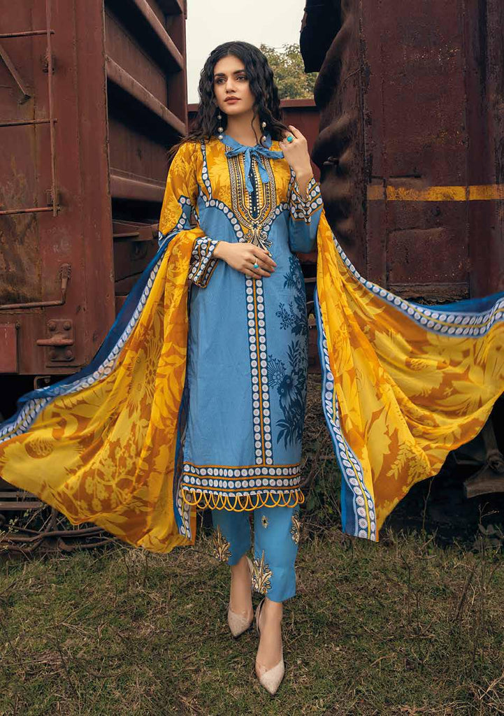 Rangrez Plus Embroidered Lawn Collection – AR-4