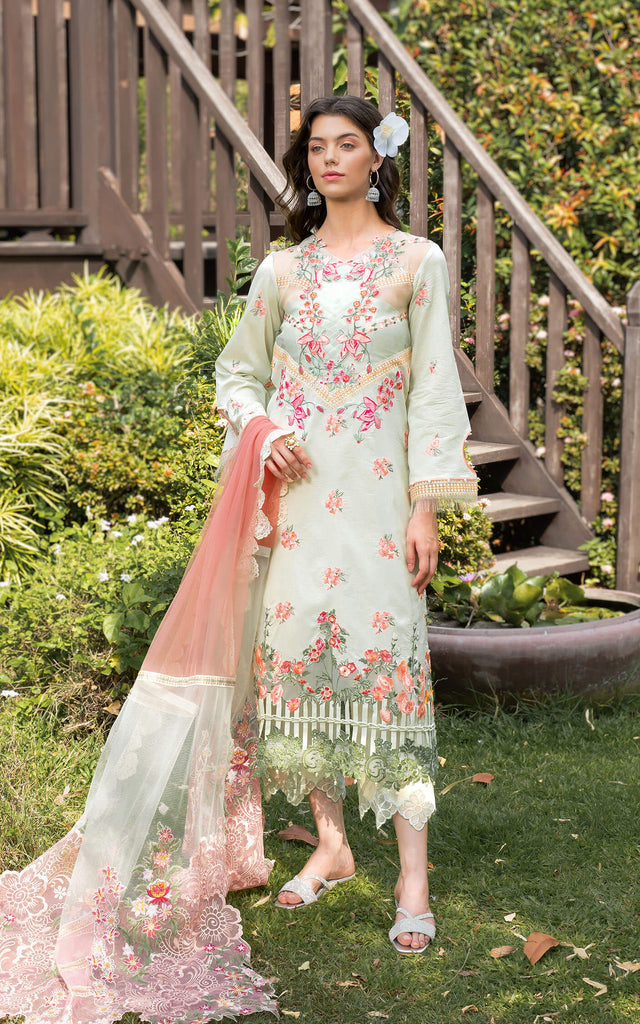 Asifa & Nabeel Rosemary & Ruffles Luxury Lawn – SERENE (RRL-07)