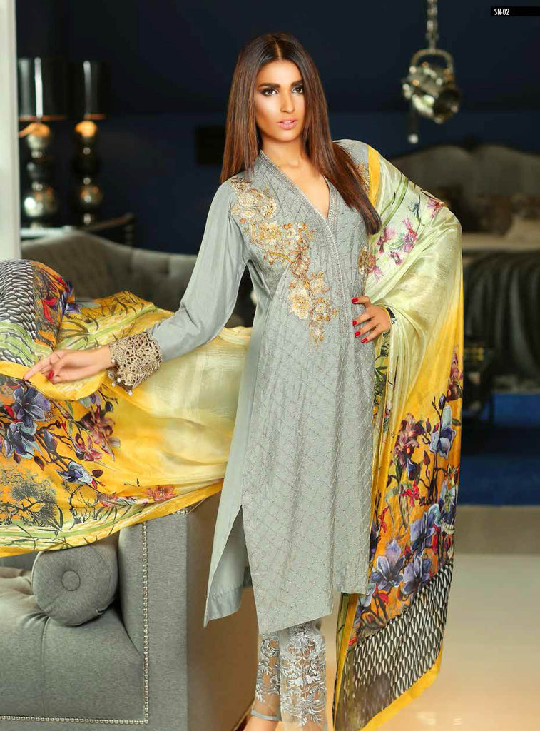 Sobia Nazir Silk Collection - SN02 - YourLibaas
 - 1