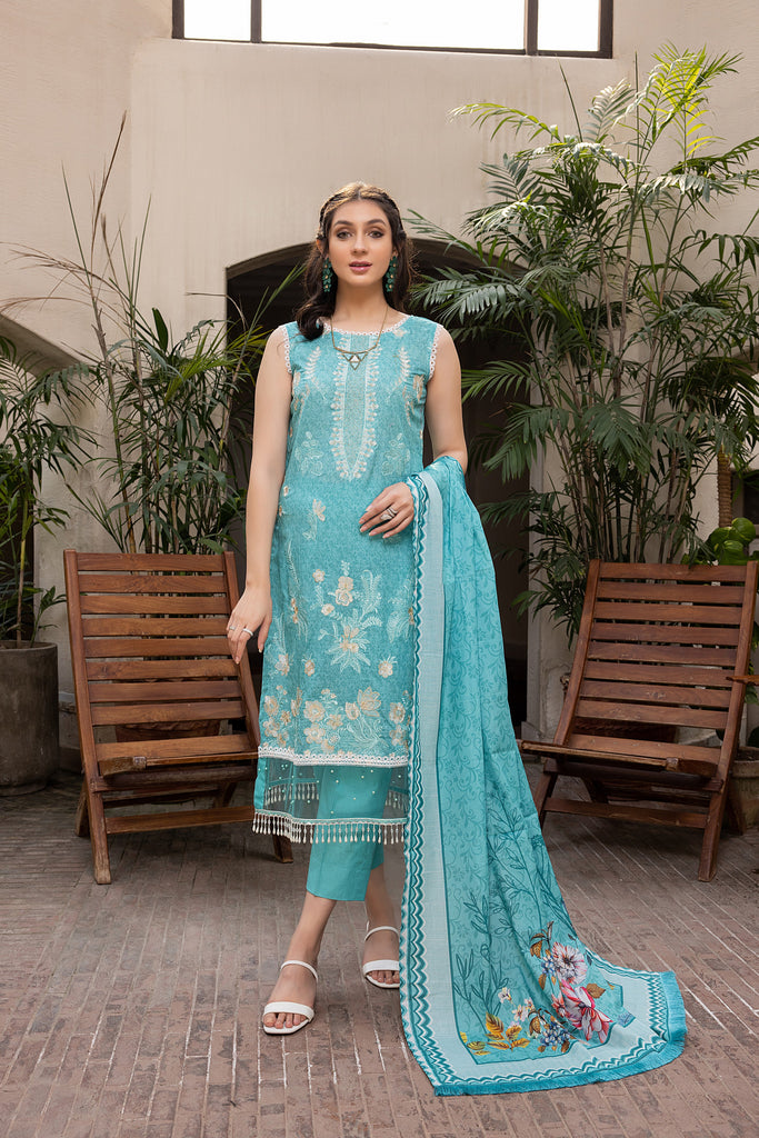 Salina Embroidered Lawn Collection 2022 – SAE-4