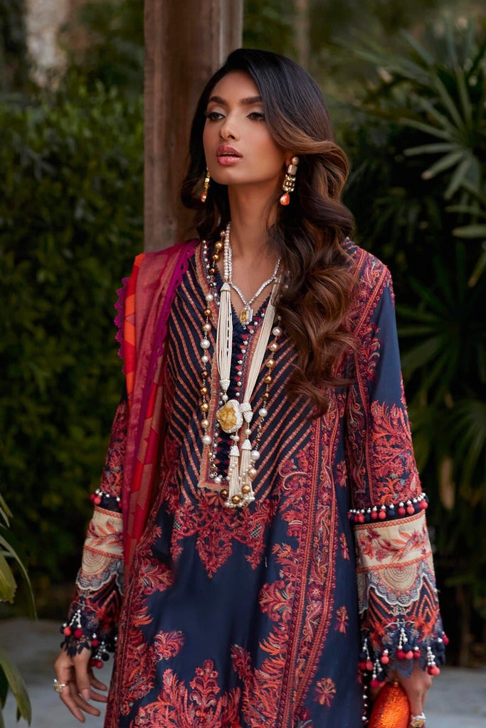 Sana Safinaz Luxury Lawn Collection – L221-002B-CN – YourLibaas