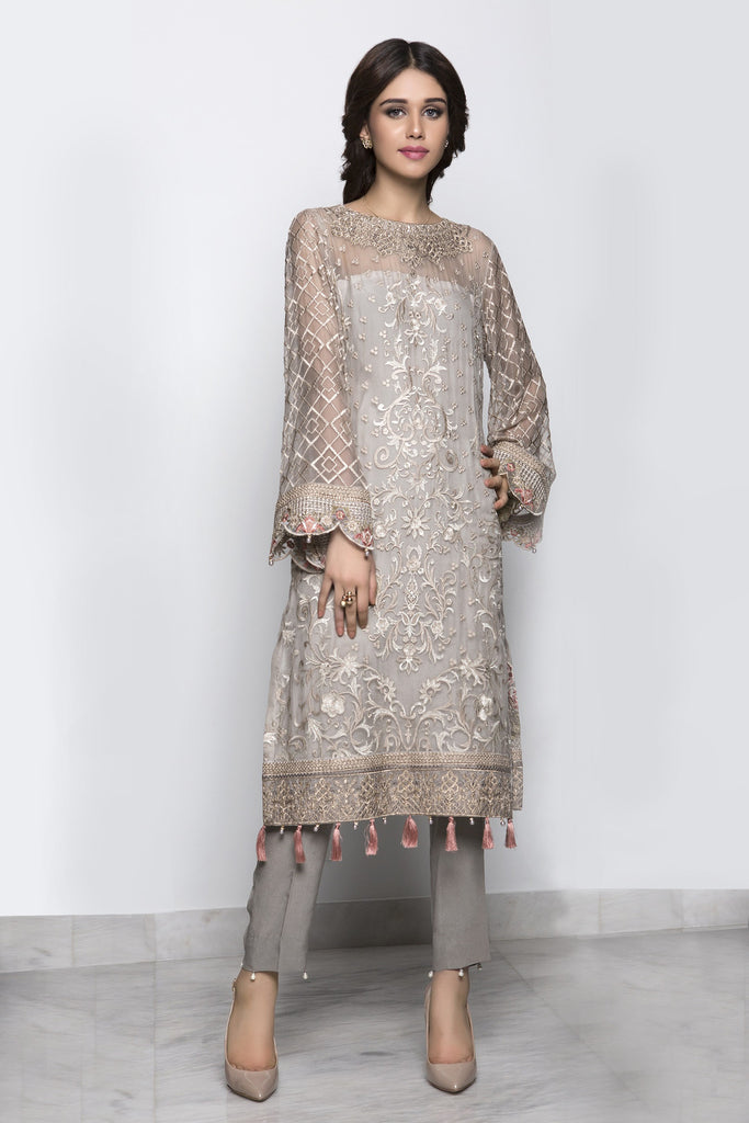 Baroque Luxury Chiffon Embroidered Collection Vol 4 – Shimmer Dust - YourLibaas
 - 1