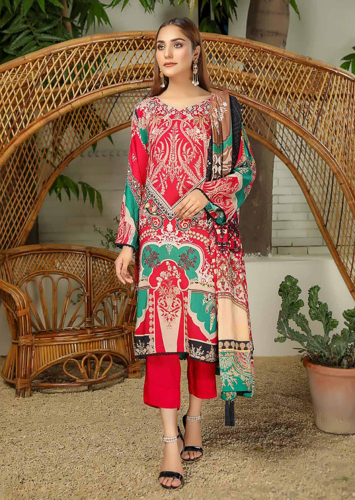 Silver Series by Riaz Arts · Embroidered Chunri Linen Collection with Linen Shawl – SS-05