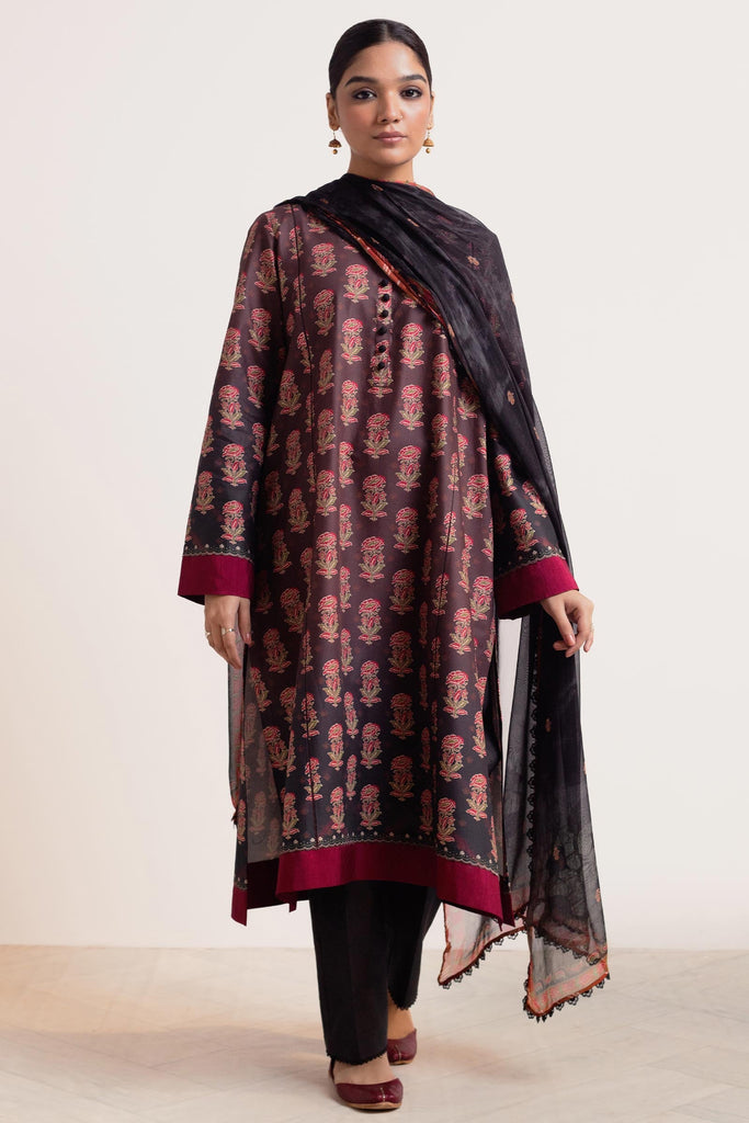 Zara Shahjahan Coco Prints Lawn Collection Surkh-D9