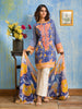 Gul Ahmed Summer 2017 - Blue 2 PC Embroidered Lawn Dress TL-73 A