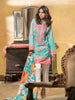 Gul Ahmed Summer 2017 - Turquoise 2 PC Embroidered Lawn Dress TL-73 B