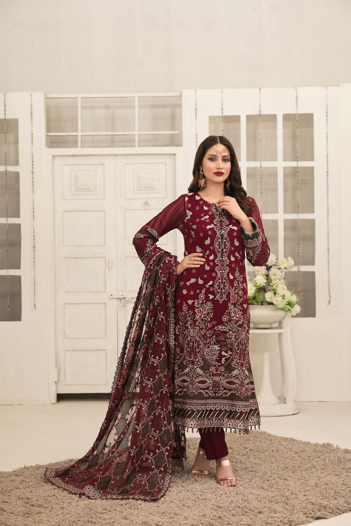 Tasavvur Semi-Stitched Chiffon Collection by Tawakkal – D-1737