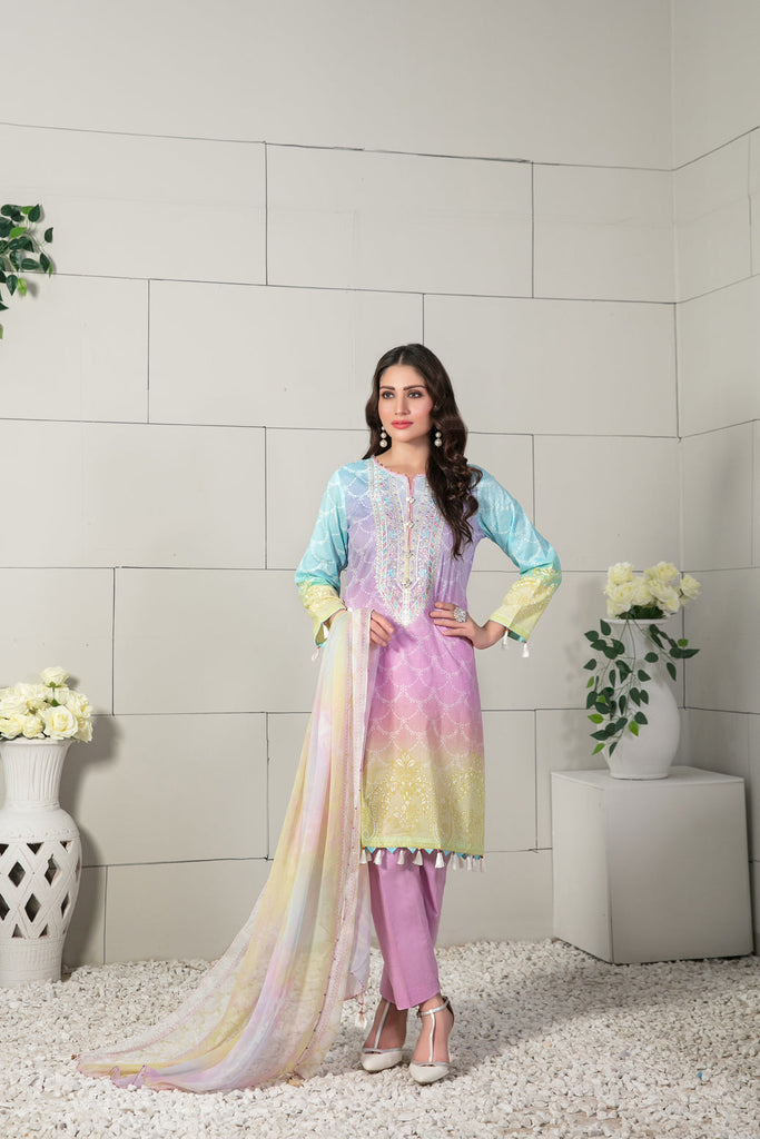 Tawakkal Eshal Lawn Collection 2022 – D-7140