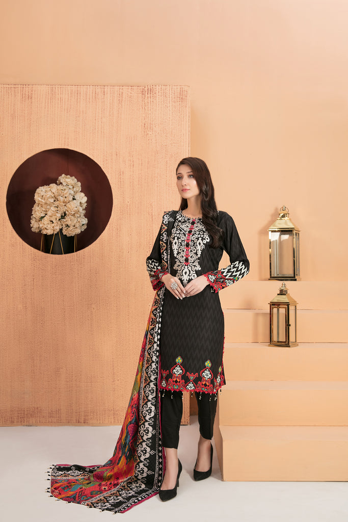 Tawakkal Moira Embroidered Linen Collection – D-7530