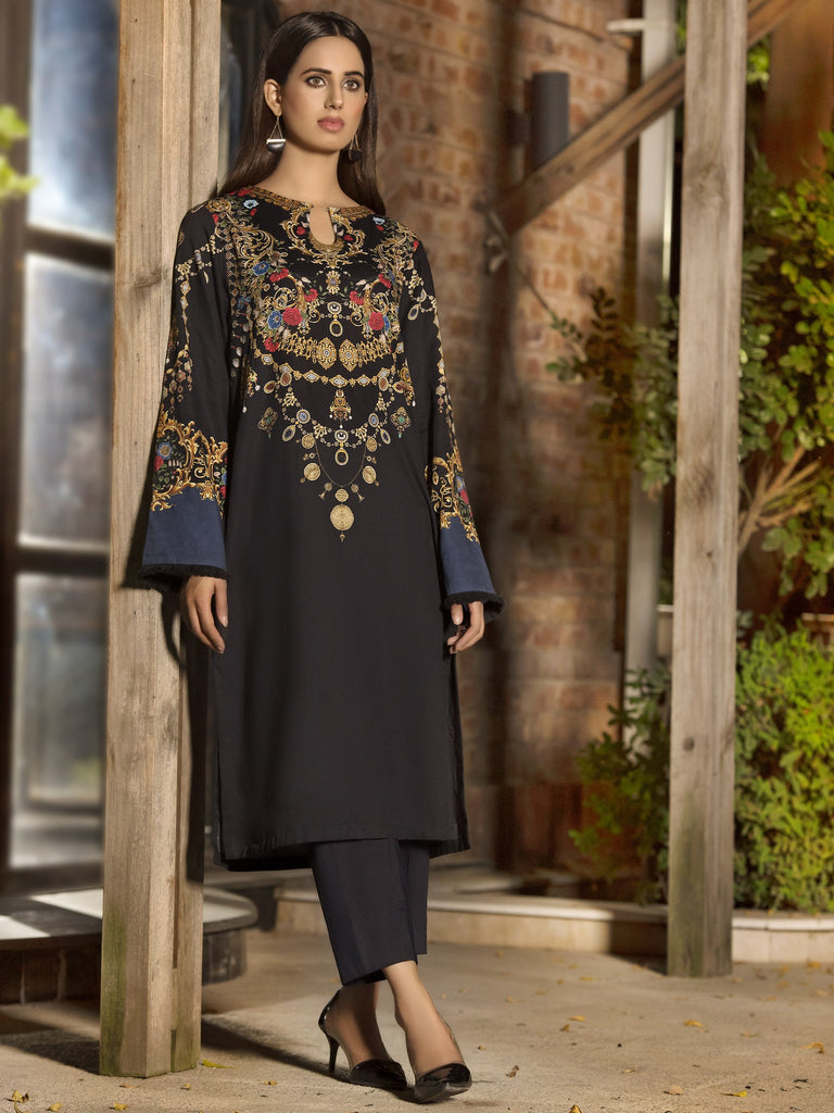 Limelight Winter Collection 2019 – Slub Khaddar Shirt – U0866-SSH-BLK