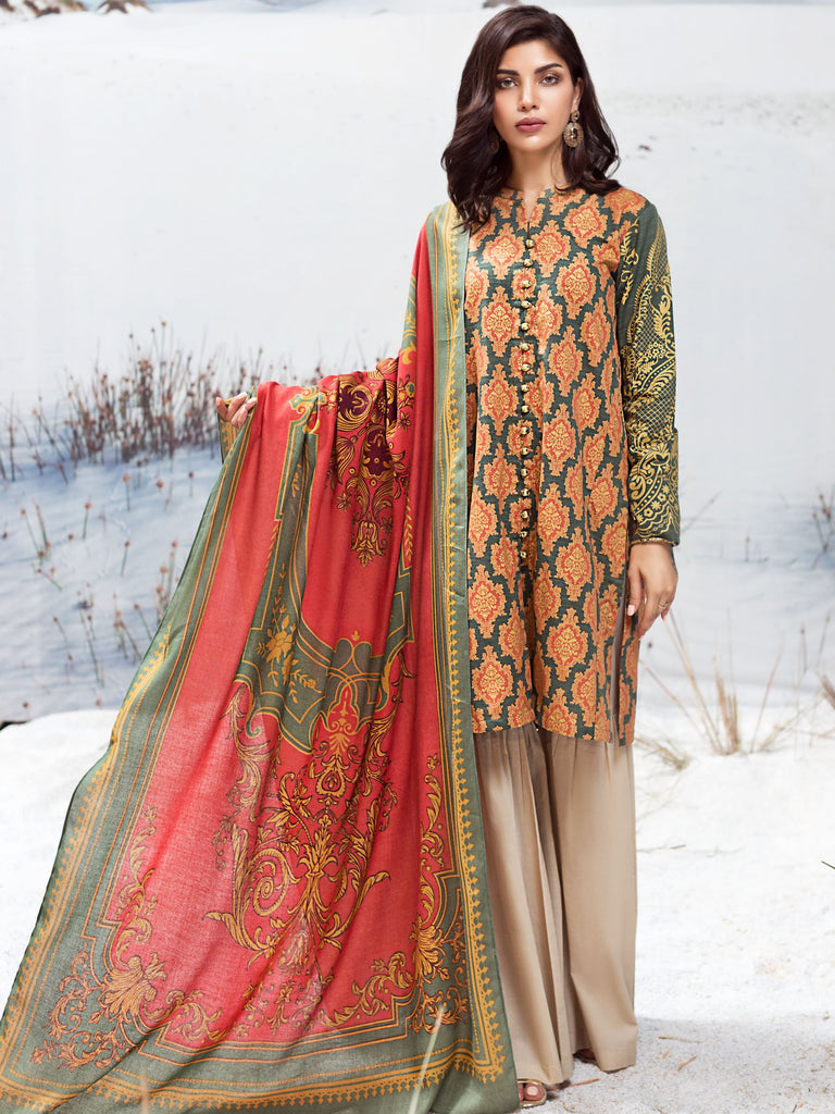 Limelight Winter Collection 2019 – 2-Pc Khaddar Suit – U0944-2PC-LGN