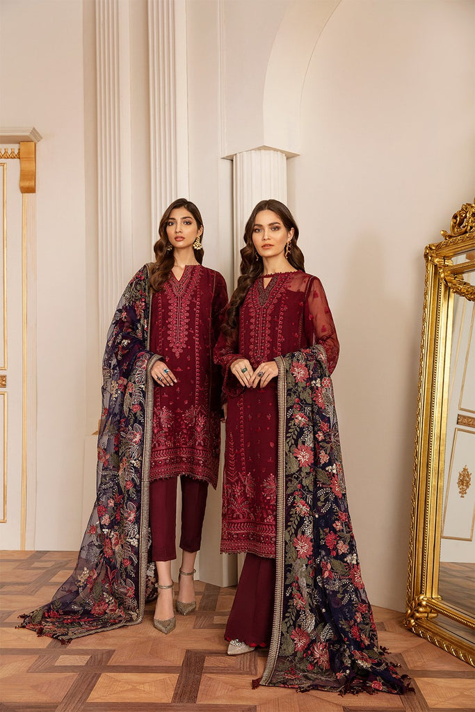 Baroque Chantelle Embroidered Chiffon Collection Vol-7 2020 – 06 - Fire Stone