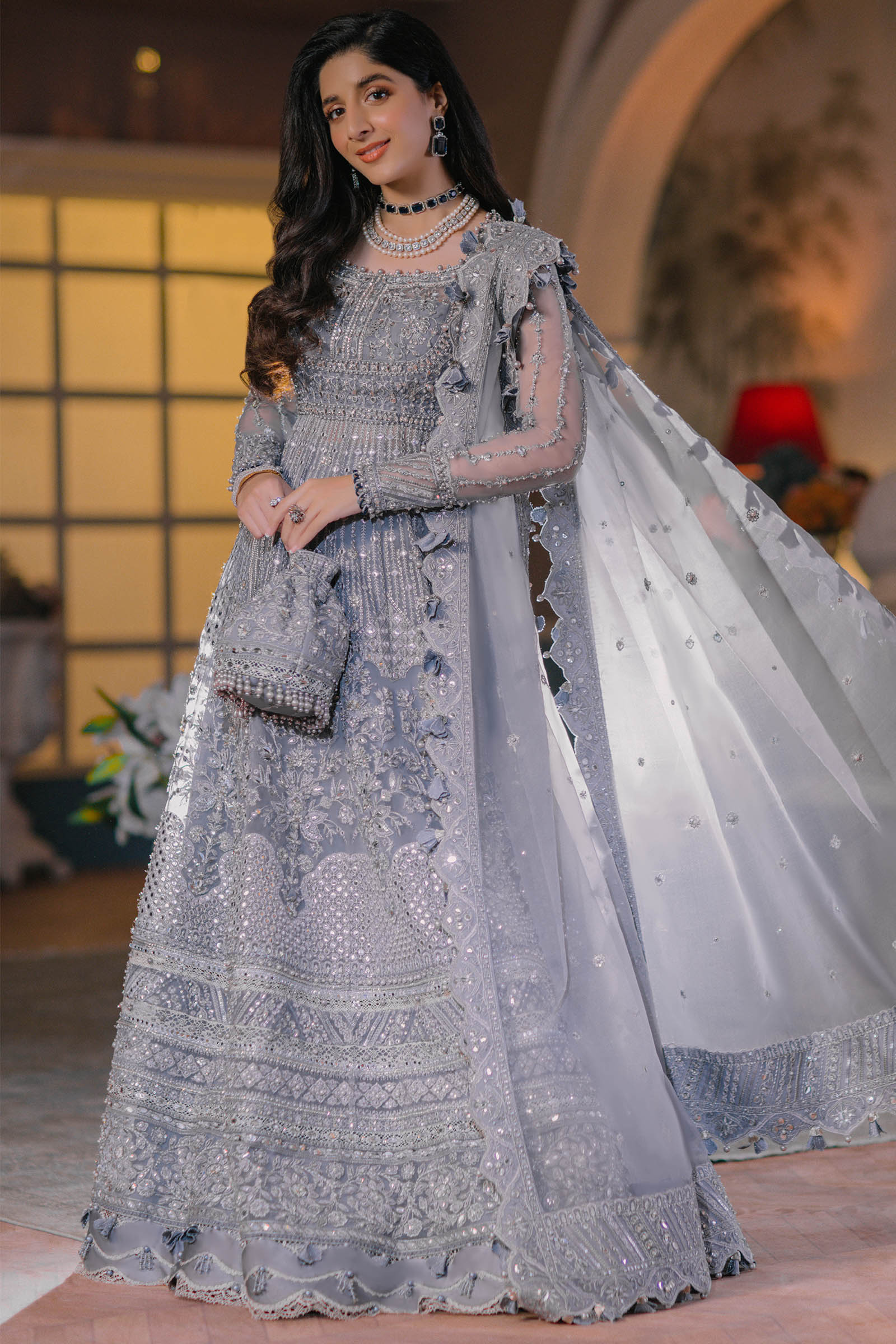 Silver Walima Bridal Dress for Pakistani Wedding Dresses | Pakistani  wedding dresses, Pakistani dress design, Bridal lehenga designs