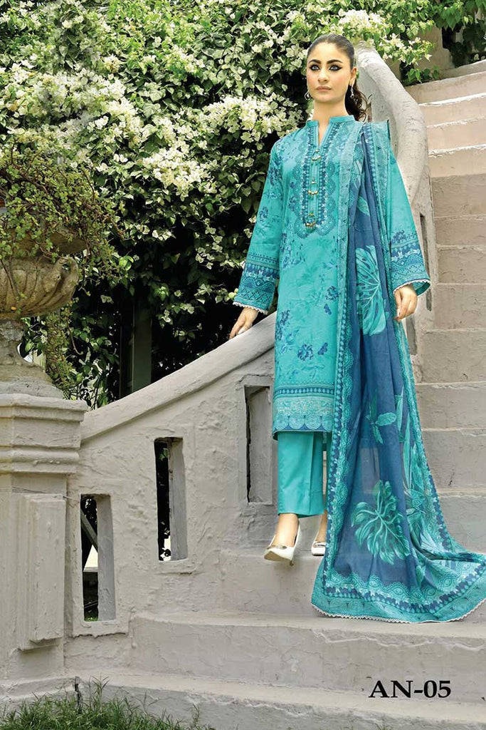 Qalamkar Aangan Prints Lawn Collection – AN 05