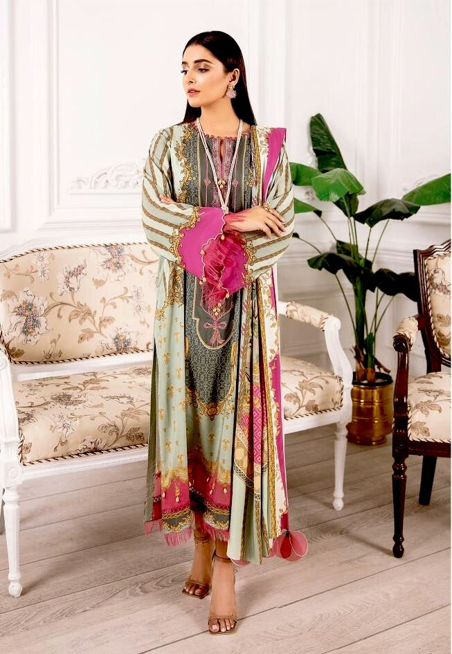 Zareen by Sapphire Embroidered Linen 2PC Collection – Izzy