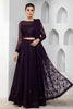 Zarif Pareesia Luxury Formal Wear  – DARK ORCHID