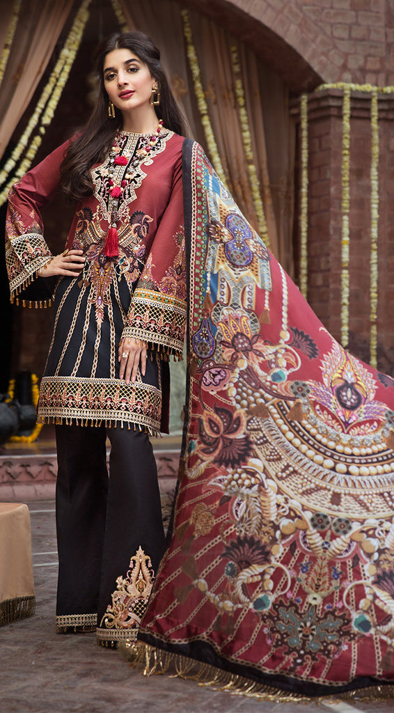 Anaya by Kiran Chaudhry – Festive Luxury Lawn Collection 2019 – Boheme