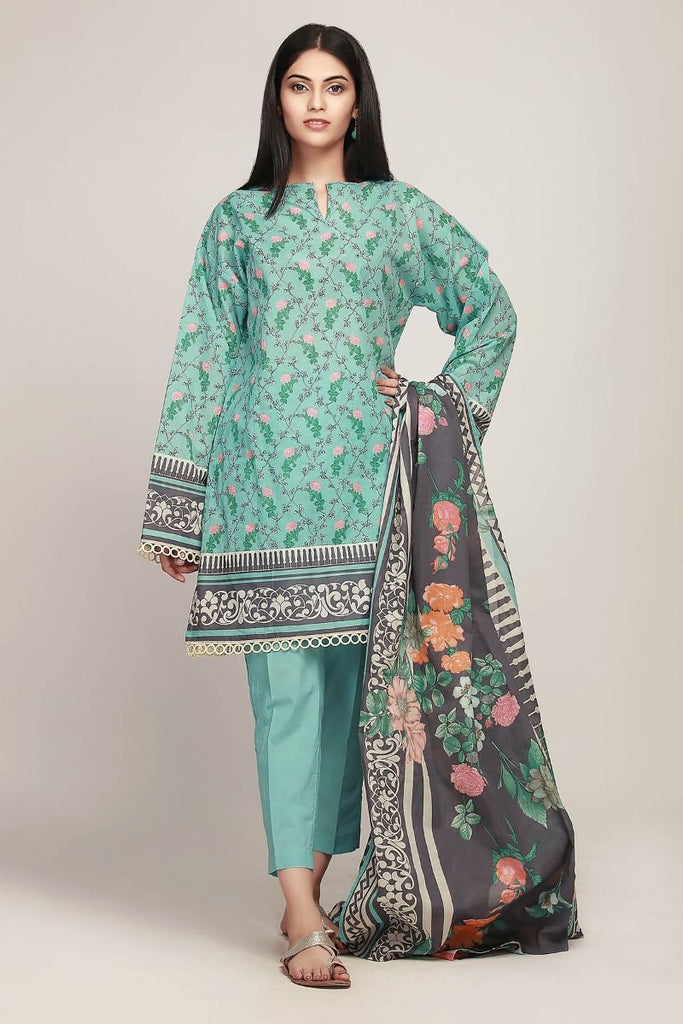 Khaadi Early Spring/Summer Lawn Collection 2019 – AR19106 Blue 3Pc