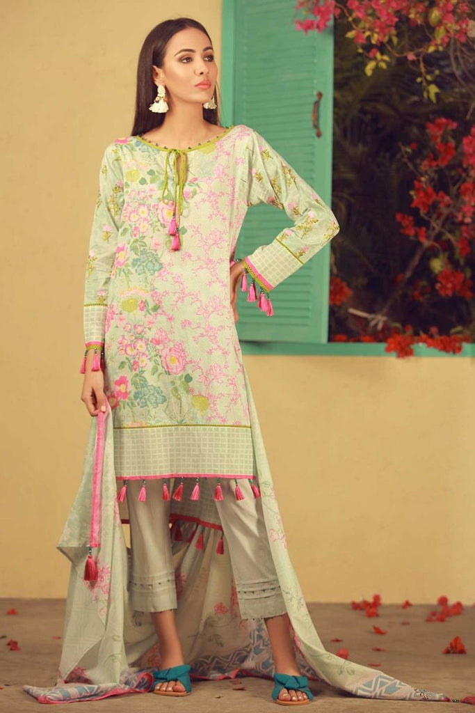 Khaadi Summer Lawn Collection 2018 Vol-2 – B18203 Green