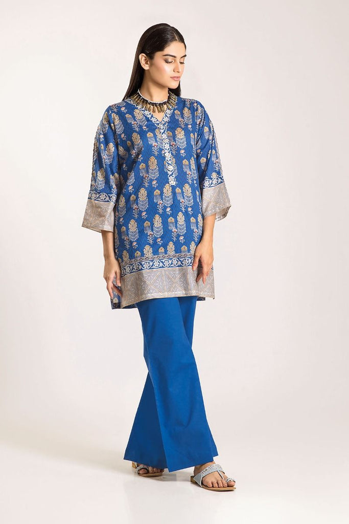 Khaadi Winter Vibe Collection 2019 – CJ19502 Blue 2Pc