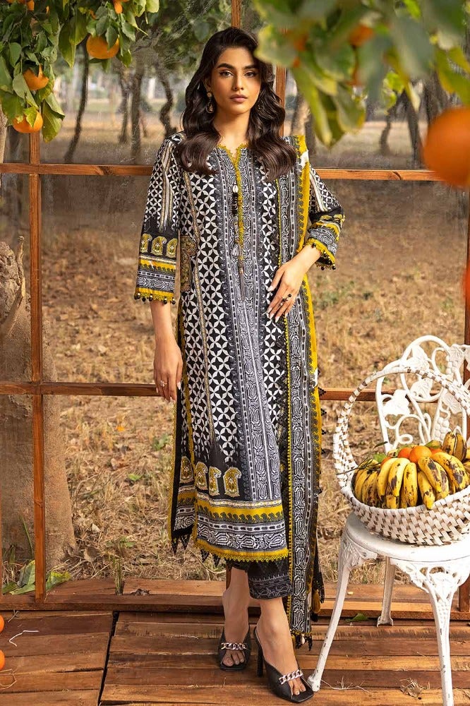 Gul Ahmed Summer Essential 2024 – 3PC Printed Embroidered Lawn Suit CL-42089