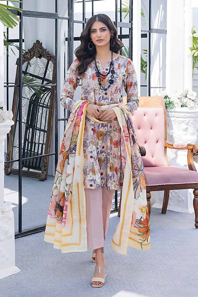 Gul Ahmed Summer Essential 2024 – 3PC Printed Lawn Suit CL-42100 A